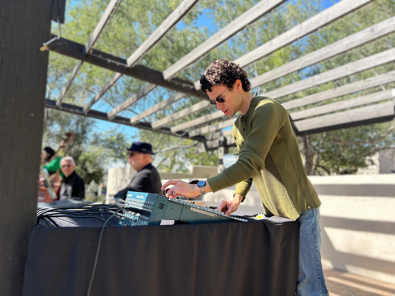 Dante using soundboard at concert