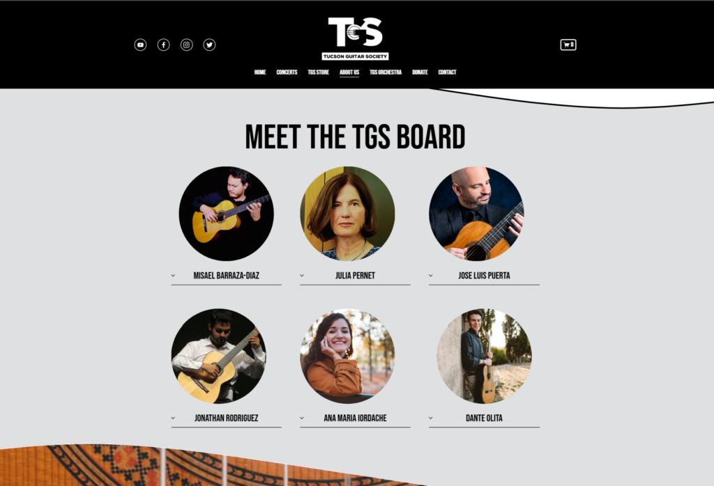 Tucson Guitar Society Board