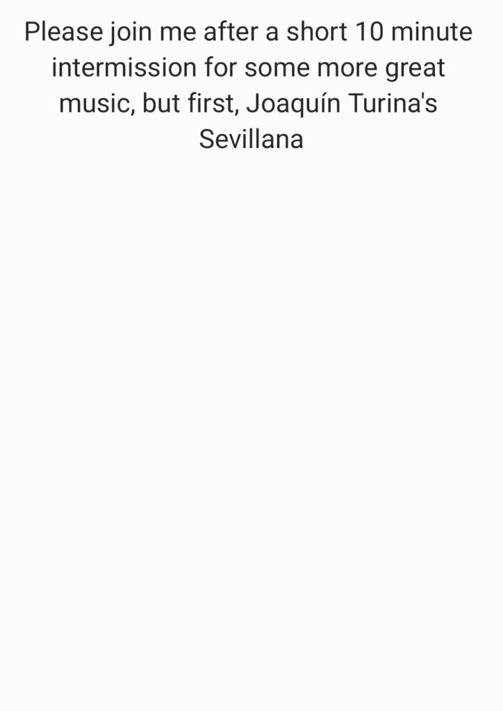 Script for speaking in recital